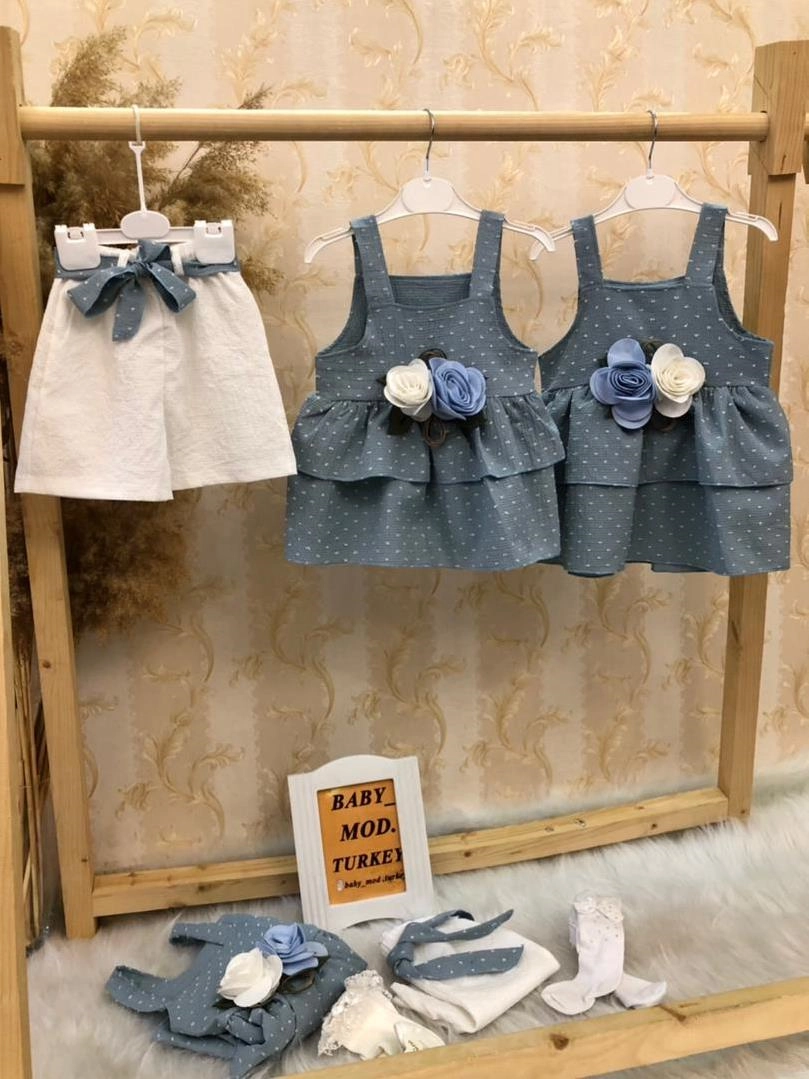 دو تیکه تاپ شلوارک طرح گل دخترانه ترک کد 2485 02efd80f-88e8-4c38-816b-79bdc36c691e.jpg