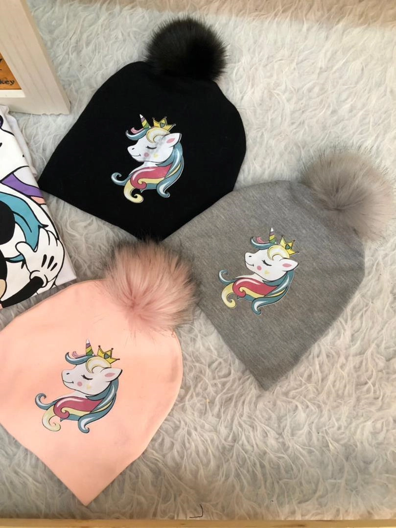 کلاه نخ پنبه دو لایه تک شاخ دخترانه کد 1746 1e3eab98-84dc-4f73-a03a-facbf28ca932.jpg