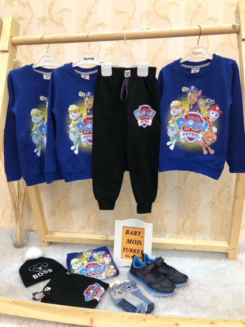 بلوز شلوار کرکدار سگ های نگهبان و کلاه و جوراب پسرانه ترک کد 1951 2918c909-e400-4d0b-96e1-10661aae88ee.jpg