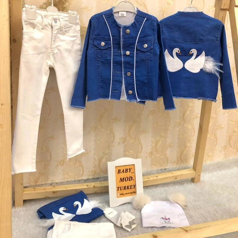 کت و بلوز و شلوار کتان طرح قو و کلاه و جوراب دخترانه ترک کد 2191 2b3c355b-a4d1-4678-a219-3b678f7e496a.jpg