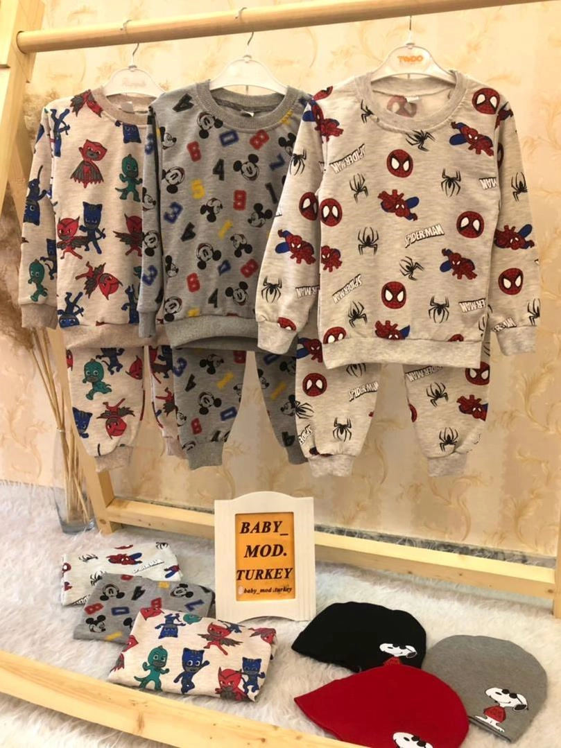 بلوز شلوار در سه طرح و کلاه نخ پنبه پسرانه ترک کد 1742 4b02c070-93f5-4483-bf66-d5390d3e0d7b.jpg