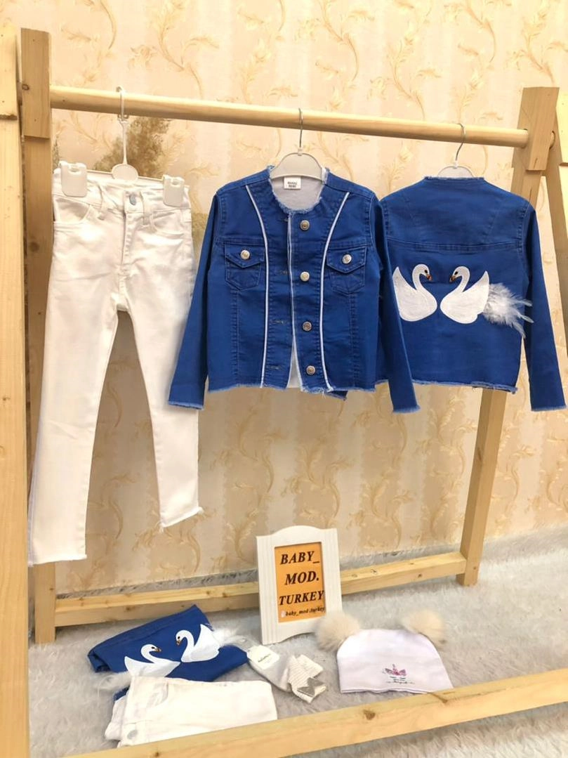 کت و بلوز و شلوار کتان طرح قو و کلاه و جوراب دخترانه ترک کد 2191 698f1835-4474-4b93-a68e-fa2c50dd931e.jpg