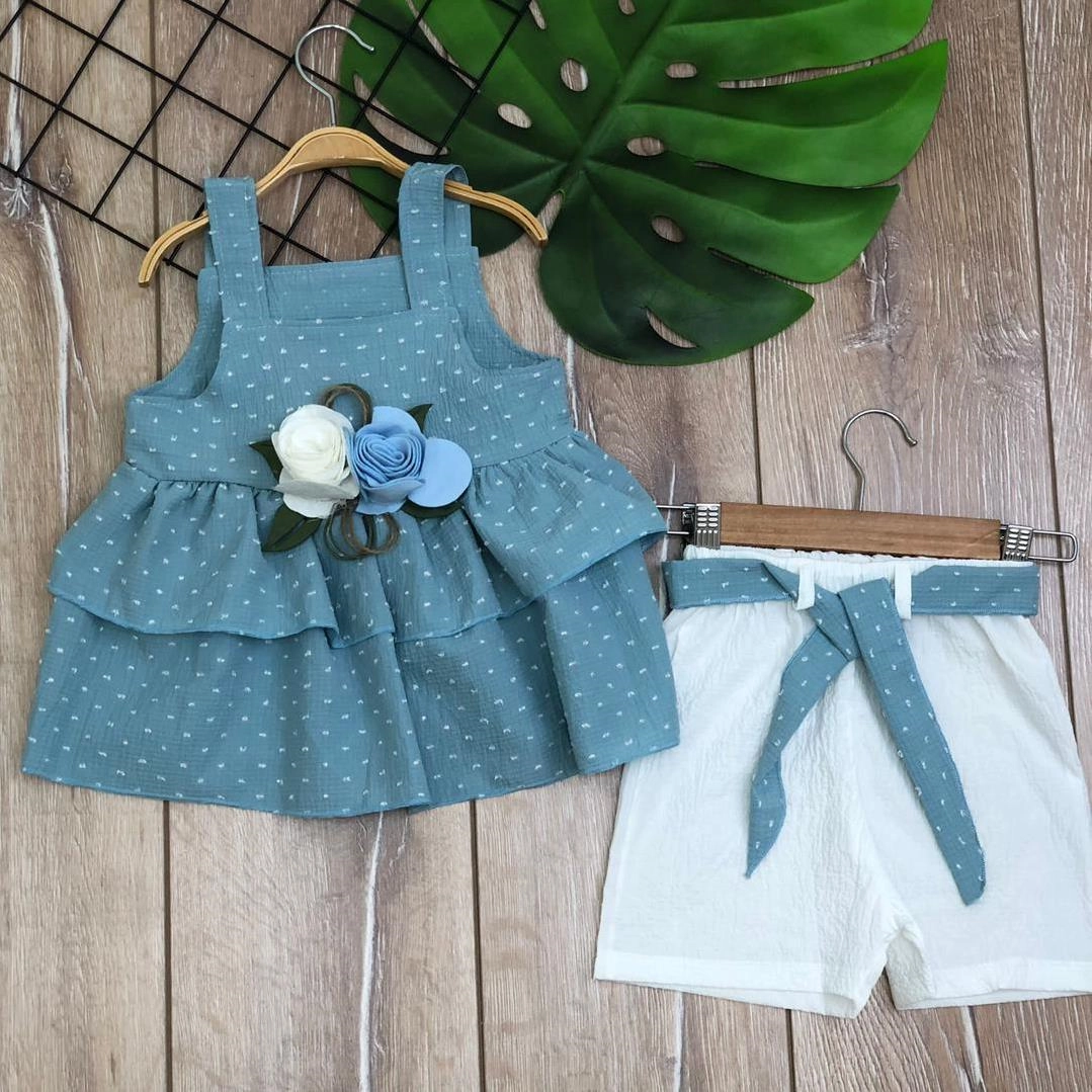 دو تیکه تاپ شلوارک طرح گل دخترانه ترک کد 2485 b9f3fdf5-d709-4318-937f-f356a33c9a29.jpg