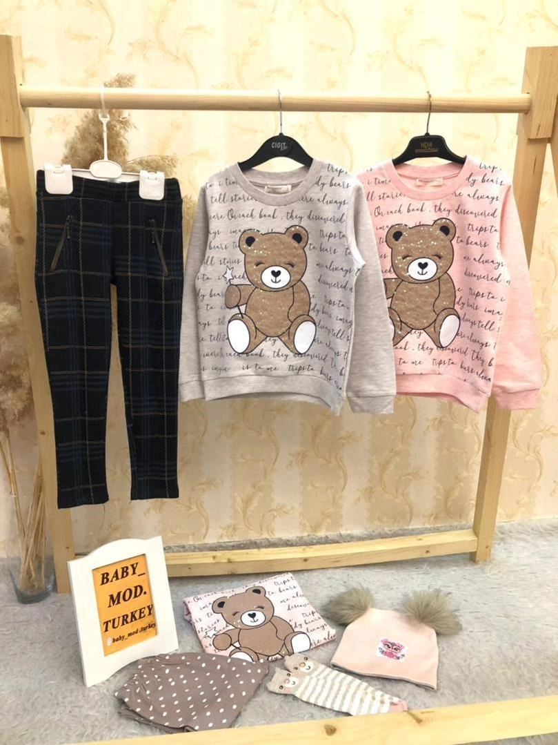 بلوز ضخیم خرس و شلوار پشمی چهارخونه دخترانه ترک کد 1609 ca1565fd-fdfd-4342-9b88-5116b90b5718.jpg