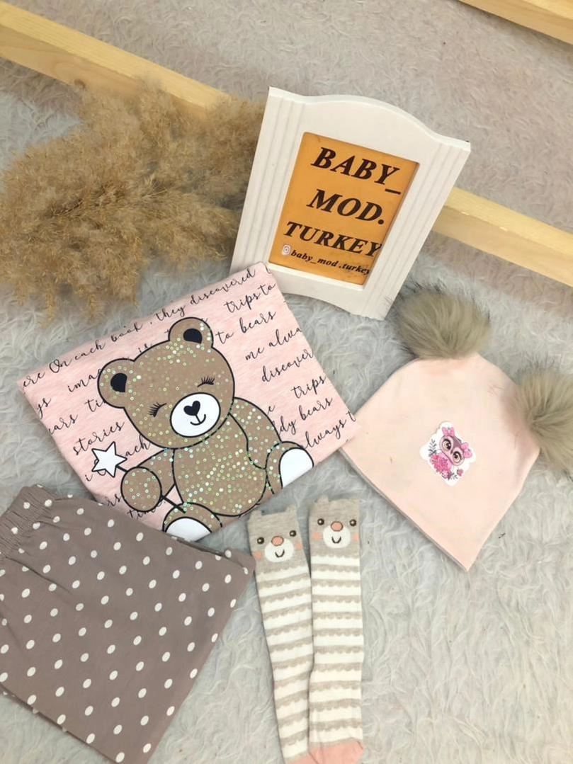 بلوز ضخیم خرس و شلوار پشمی چهارخونه دخترانه ترک کد 1609 cfb7739c-721c-4624-897b-fd1e7667a1e8.jpg