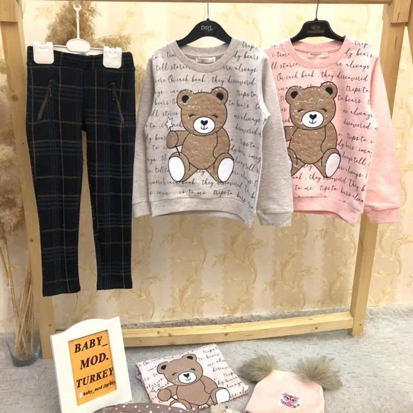 بلوز ضخیم خرس و شلوار پشمی چهارخونه دخترانه ترک کد 1609 ffb1c9a6-eda9-4e02-af22-58aa0424d95f.jpg