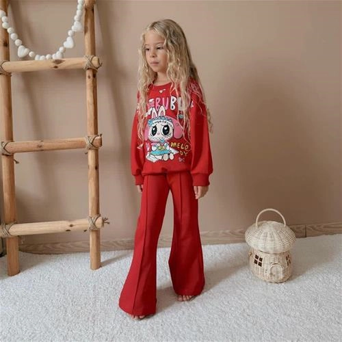 دوتیکه دورس شلوار سه نخ دمپا لبوبو ترک کد  18342