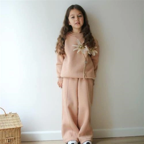 ست دوتیکه کرکدار گل برجسته جدید ترک کد 18698