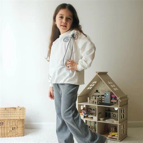 ست دوتیکه فلاور طوسی ترک کد 18973