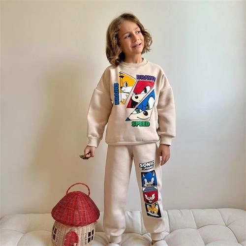 ست دو تیکه کرکدار پشت طرحدار سونیک ترک کد 18735