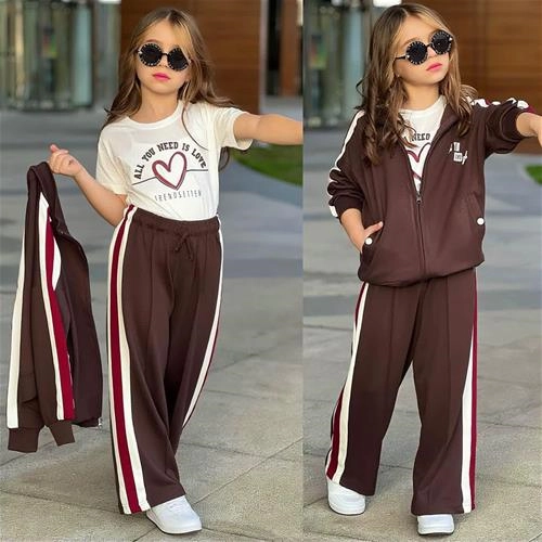 سه تیکه سویشرت شلوار تیشرت ترک 5-14سال کد 18847