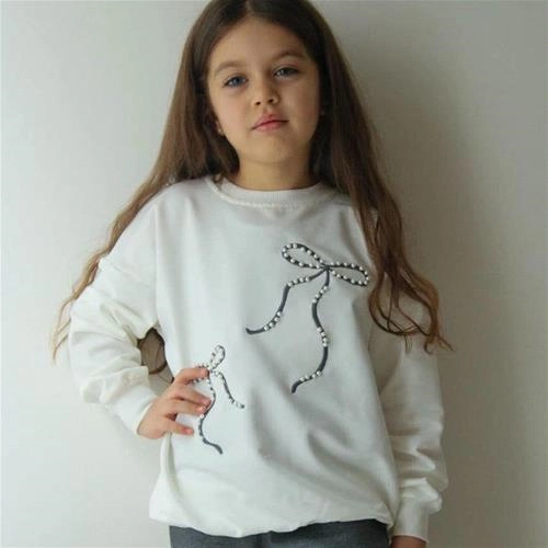 ست دوتیکه پاپیون نگین دار دورنگ ترک کد 18931