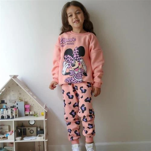 ست دو تیکه کرکدار میکی پشت طرحدار ترک کد 18712