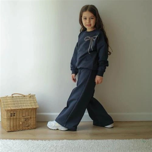 ست  دوتیکه دورس شلوار پاپیون نقره ای ترک کد 18933