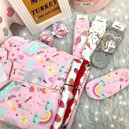 لباس خواب دخترانه ترک در طرح های مختلف