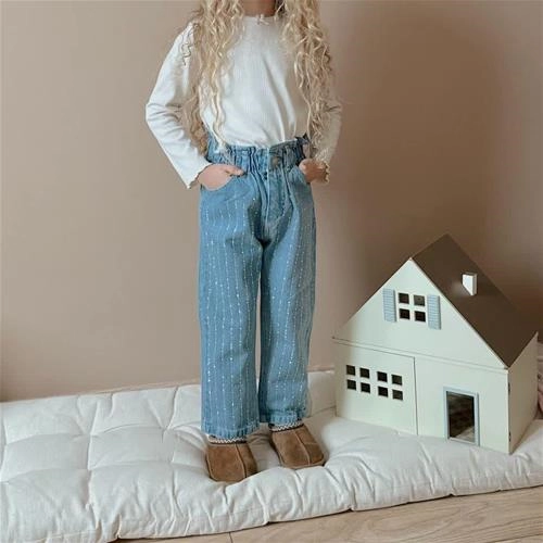 تکرار شلوار جین  نگین کوب ترک کد 6097