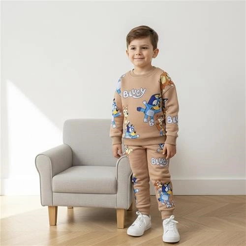 ست دوتیکه دورس شلوار سه نخ بلویی ترک کد 18803