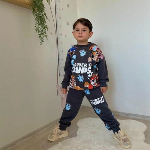 ست دوتیکه دورس شلوار سه نخ پاپاترول ترک کد 18324