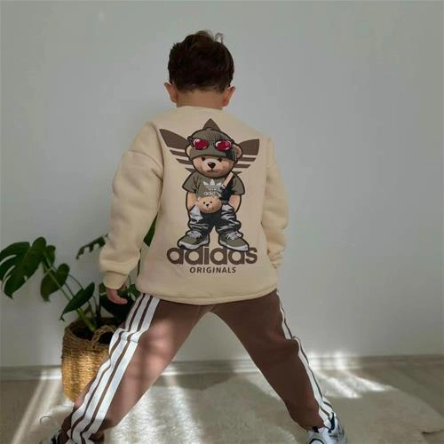 دوتیکه کرکدار ادیداس پشت و رو طرحدار ترک کد 18804