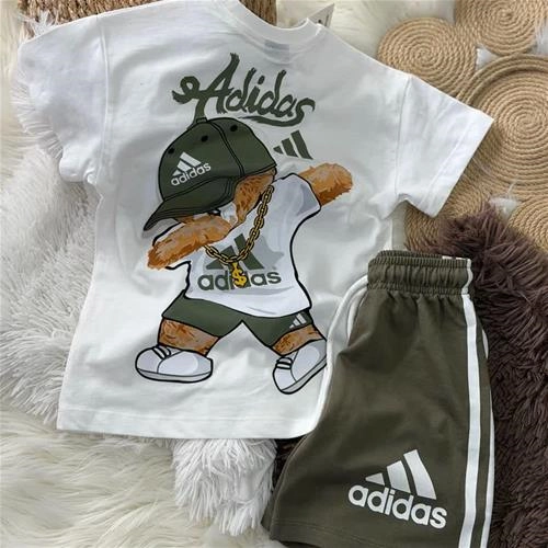 دوتیکه ادیداس خرسی پشت و رو طرحدار  ترک کد 19001