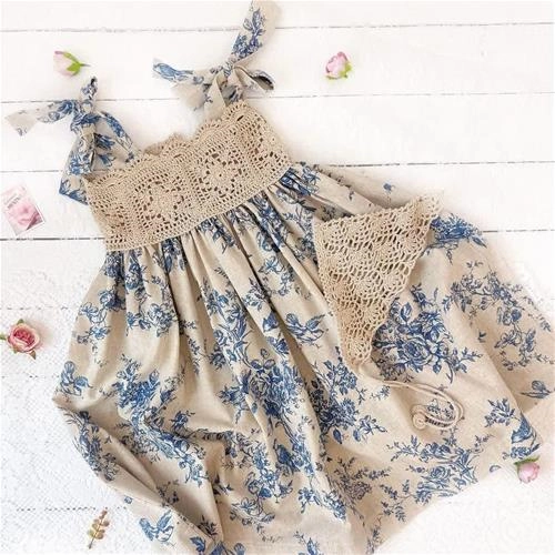 پیراهن بوهو دانتل ترک  3تا10 ترک کد 5872