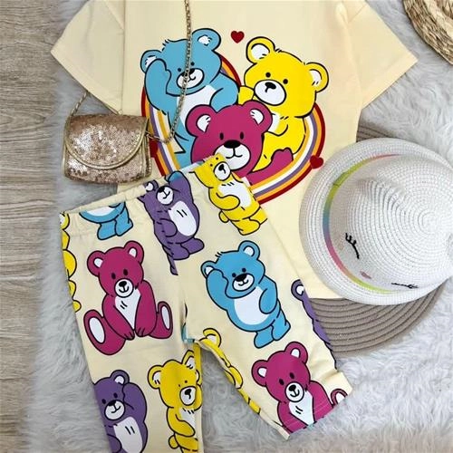 دو تیکه تیشرت شلوارک خرس مهربان زارا ترک کد 5936