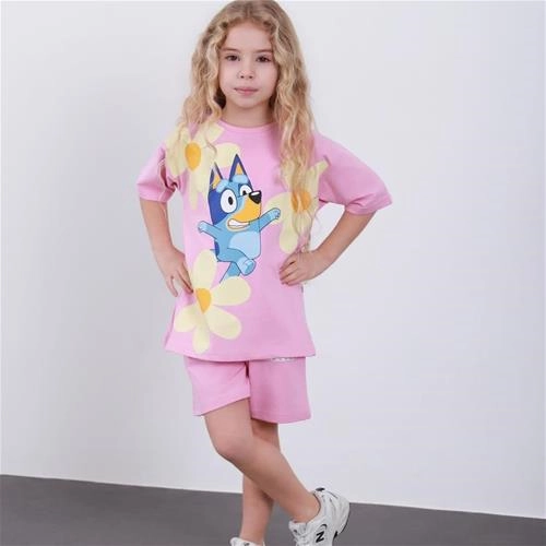 ست دوتیکه تیشرت شلوار بلویی ترک کد 18986