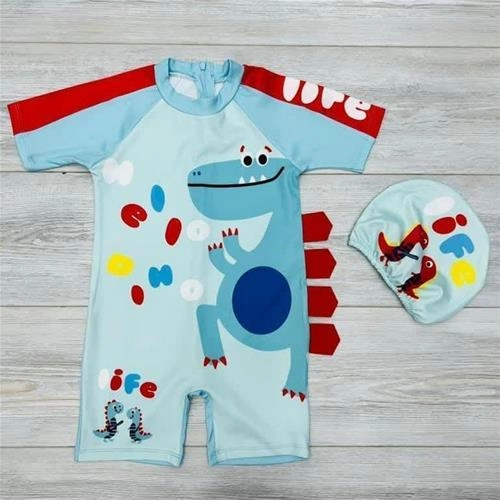 دوتیکه مایو پشت زیپ دار و کلاه ترک کد5927