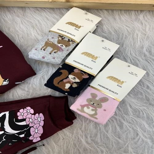 جوراب شلواری طرح  اهو ترک کد 4287