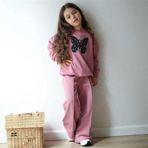 دوتیکه دورس شلوار پروانه نگین دار ترک کد 18871