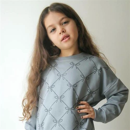 ست دو تیکه دورس شلوار  دو نخ نگین دار پاپیون ترک کد 18943