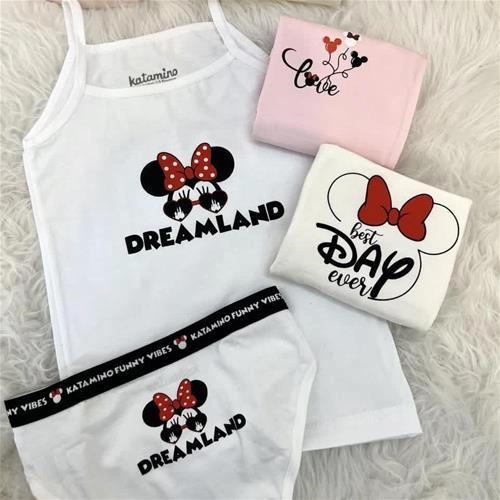 دو تیکه ست زیر در طرح های مختلف دخترانه ترک کد 5500