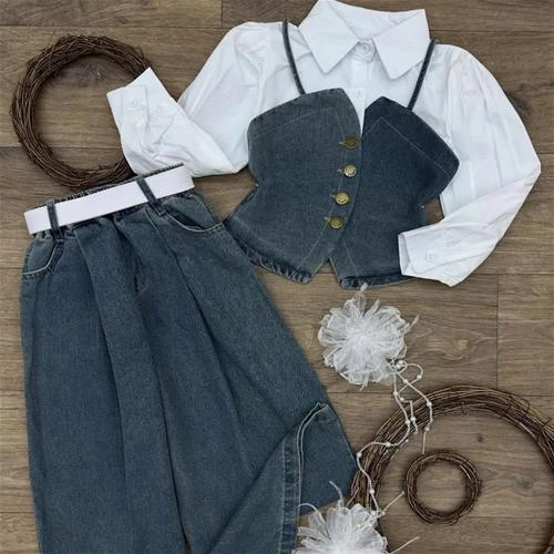 ست شومیز و شلوار جدید   4-15سال  سال کد 10083