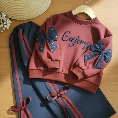 ست دوتیکه کرکدار enjoy  4-15 دخترانه ترک کد 4998