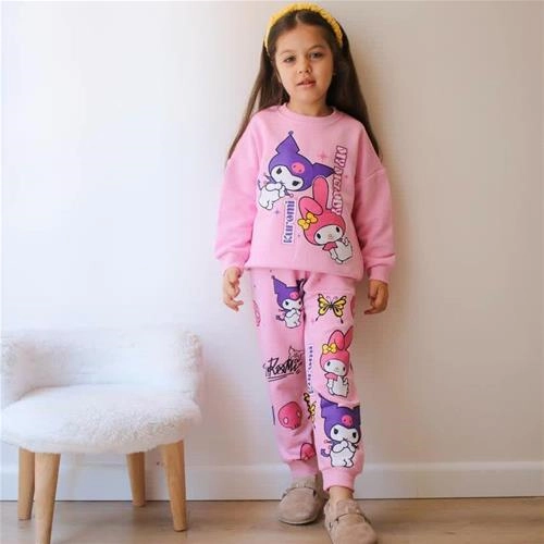 ست دو تیکه دورس شلوار سه نخ کرومی ترک کد 18843