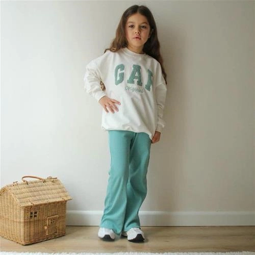 دوتیکه دورس شلوار گپ برجسته سبز ترک کد 18868