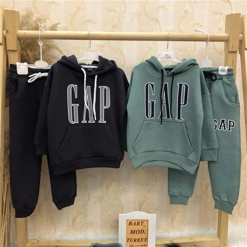 دو تیکه هودی شلوار کرکدار گپ مارک زارا ترک کد 4032