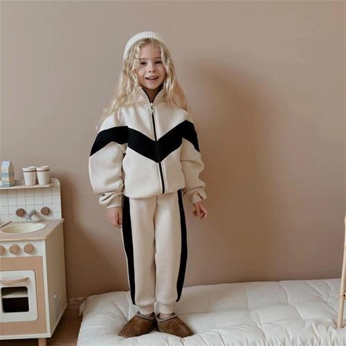 دوتیکه کرکدار خط دار ترک 5-16سال کد 18668