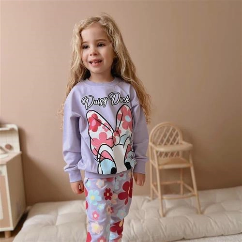 دو تیکه دورس شلوار داکی و گل زارا ترک کد 5670