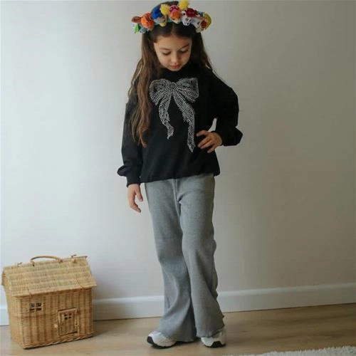 دوتیکه دورس شلوار  پاپیون نگین د ار  ترک کد 18928