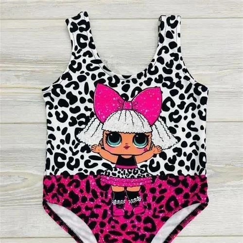 مایو ساده کارتونی دخترانه ترک کد 5977