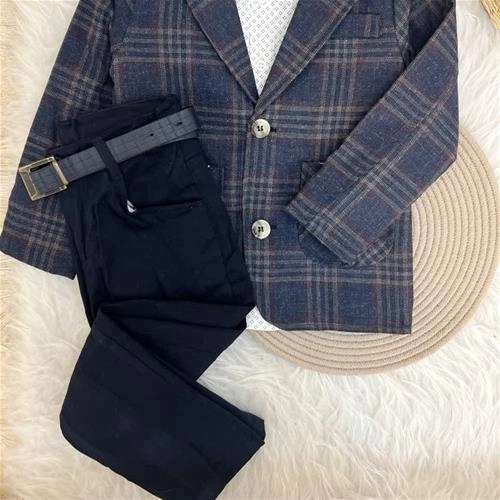 پنج تیکه ترک کت و شلوار کمربند کروات پیراهن ترک کد 10335