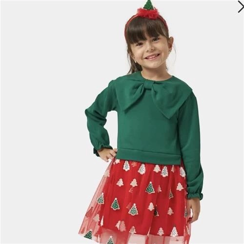 دو تیکه پیراهن و تل کرکدار خفیف ترک کد 18729