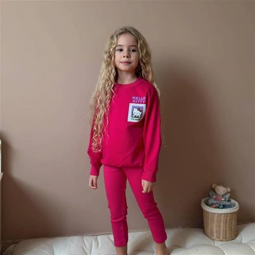 ست دو تیکه دورس شلوار دو نخ هلوکیتی ترک کد 18832