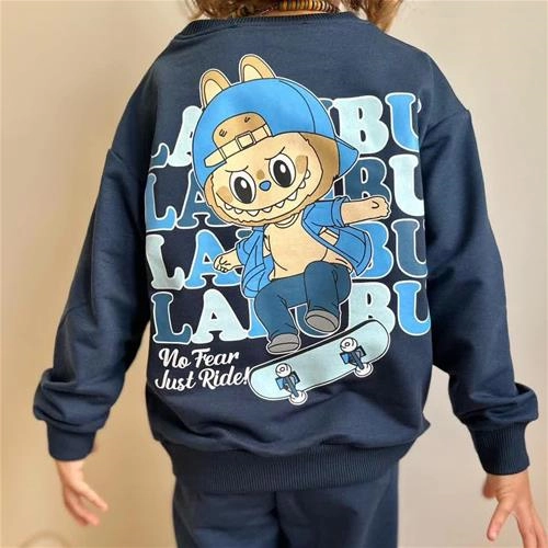 ست دو تیکه سه نخ لبوبو پشت طرحدار ترک کد 18666