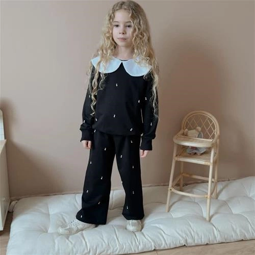 ست دوتیکه نگین دار یقه خرگوشی ترک کد 18935