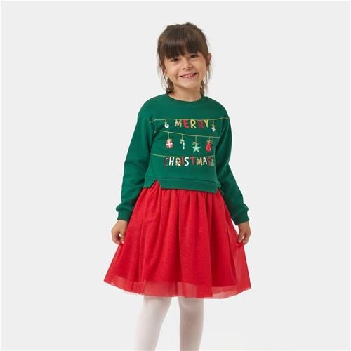 پیراهن پولکی ترک کریسمسی MERRRY CHRISTMAS کد 18723