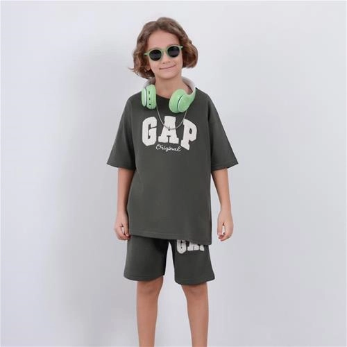 دوتیکه تیشرت شلوارک  گپ برجسته ترک کد 18994