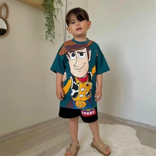 دوتیکه تیشرت شلوارک toy story 3تا10سال ترک کد 18228