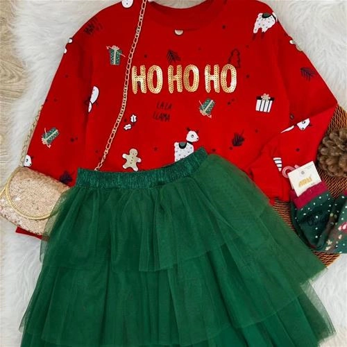 ست دو تیکه دورس کرکدار خفیف و دامن استردار OH ترک کد 18719